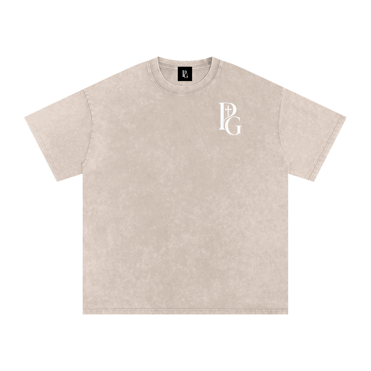 Snow Washed Oversized Cotton T-Shirt: Army Of Angels