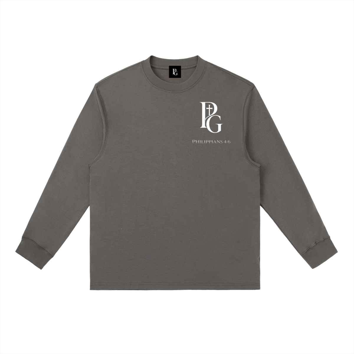 Essential Crewneck Long-Sleeve T-Shirt: Philippians 4:6
