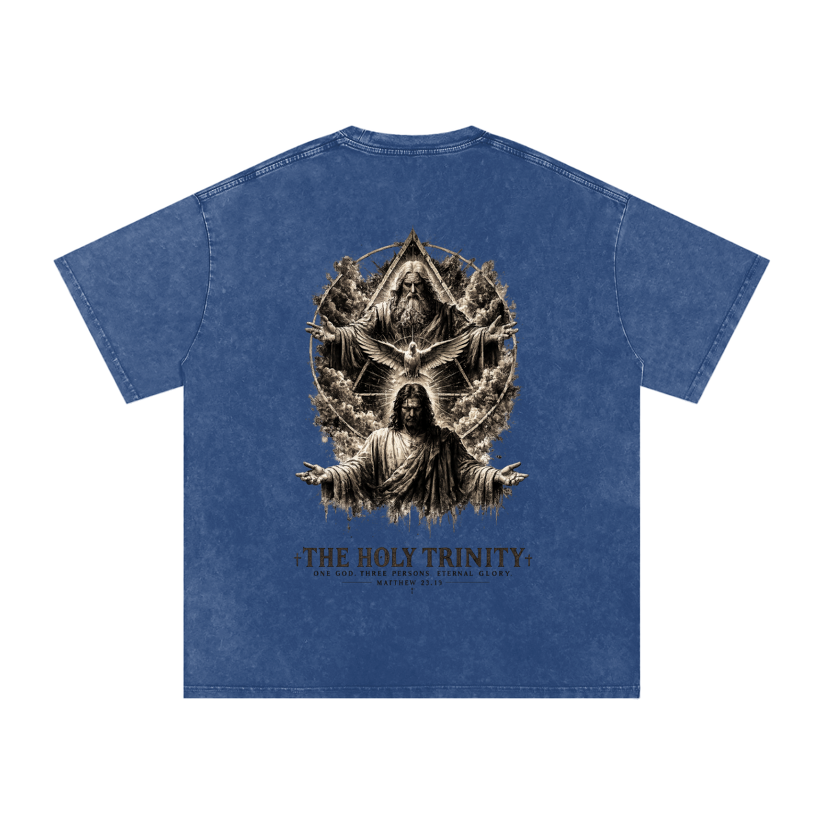Snow Washed Oversized Cotton T-Shirt: The Holy Trinity