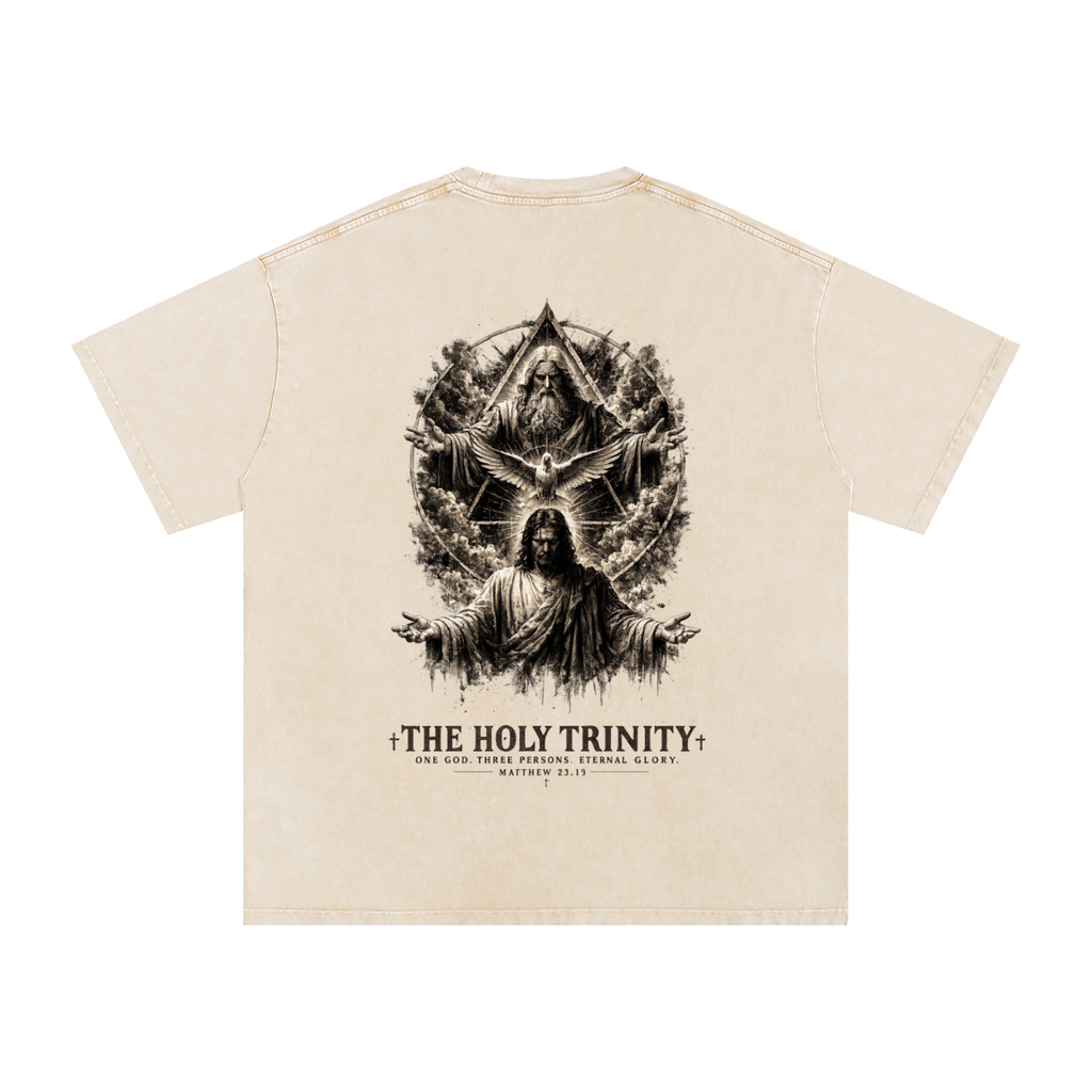 Snow Washed Oversized Cotton T-Shirt: The Holy Trinity