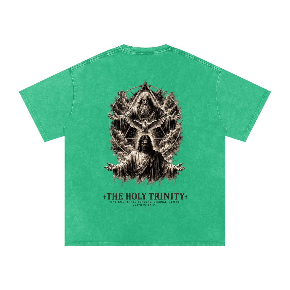 Snow Washed Oversized Cotton T-Shirt: The Holy Trinity