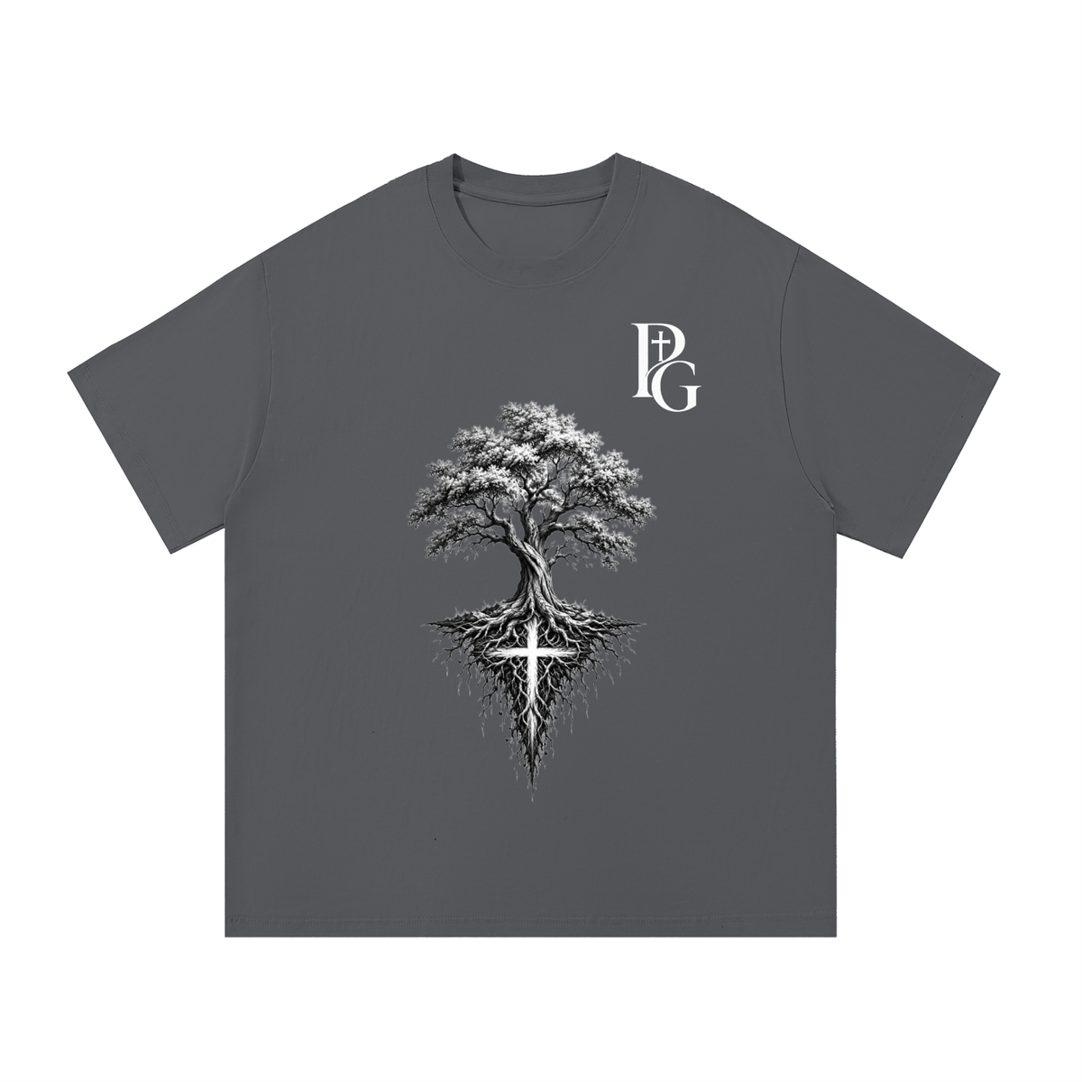 Essential Cotton T-Shirt: Deep Rooted Faith