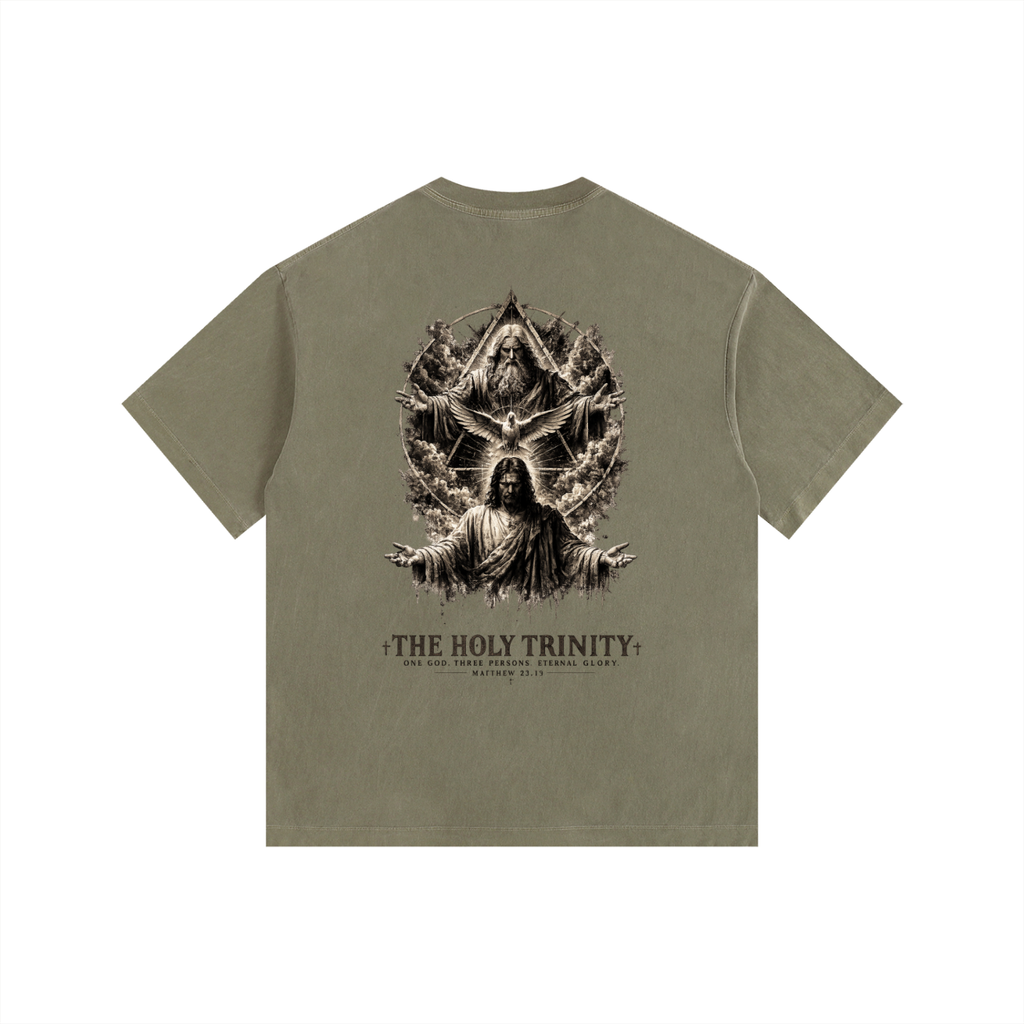 Vintage Washed Oversized Cotton T-Shirt: The Holy Trinity