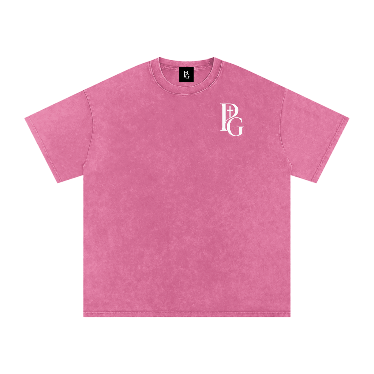 Snow Washed Oversized Cotton T-Shirt: PAPOPT