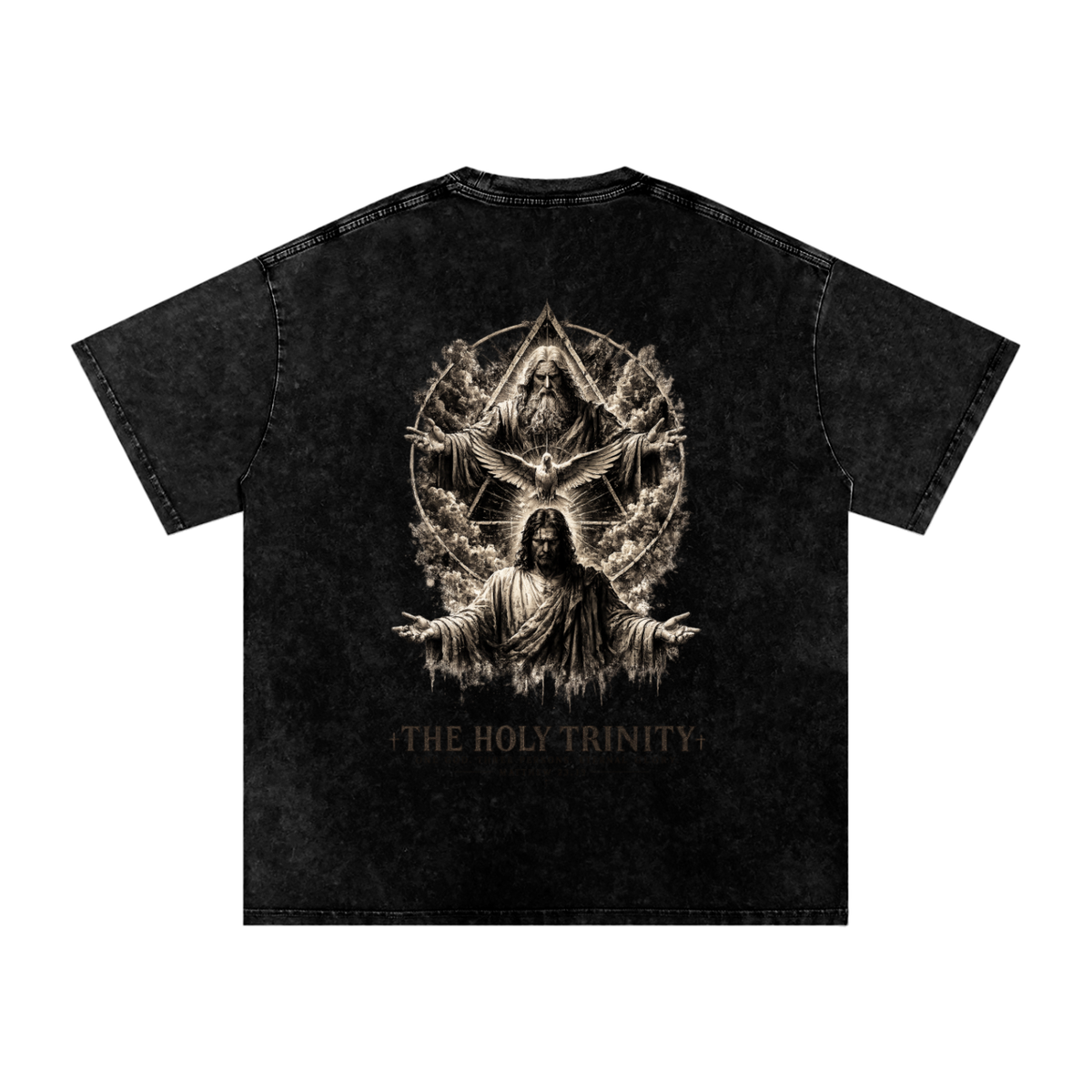Snow Washed Oversized Cotton T-Shirt: The Holy Trinity