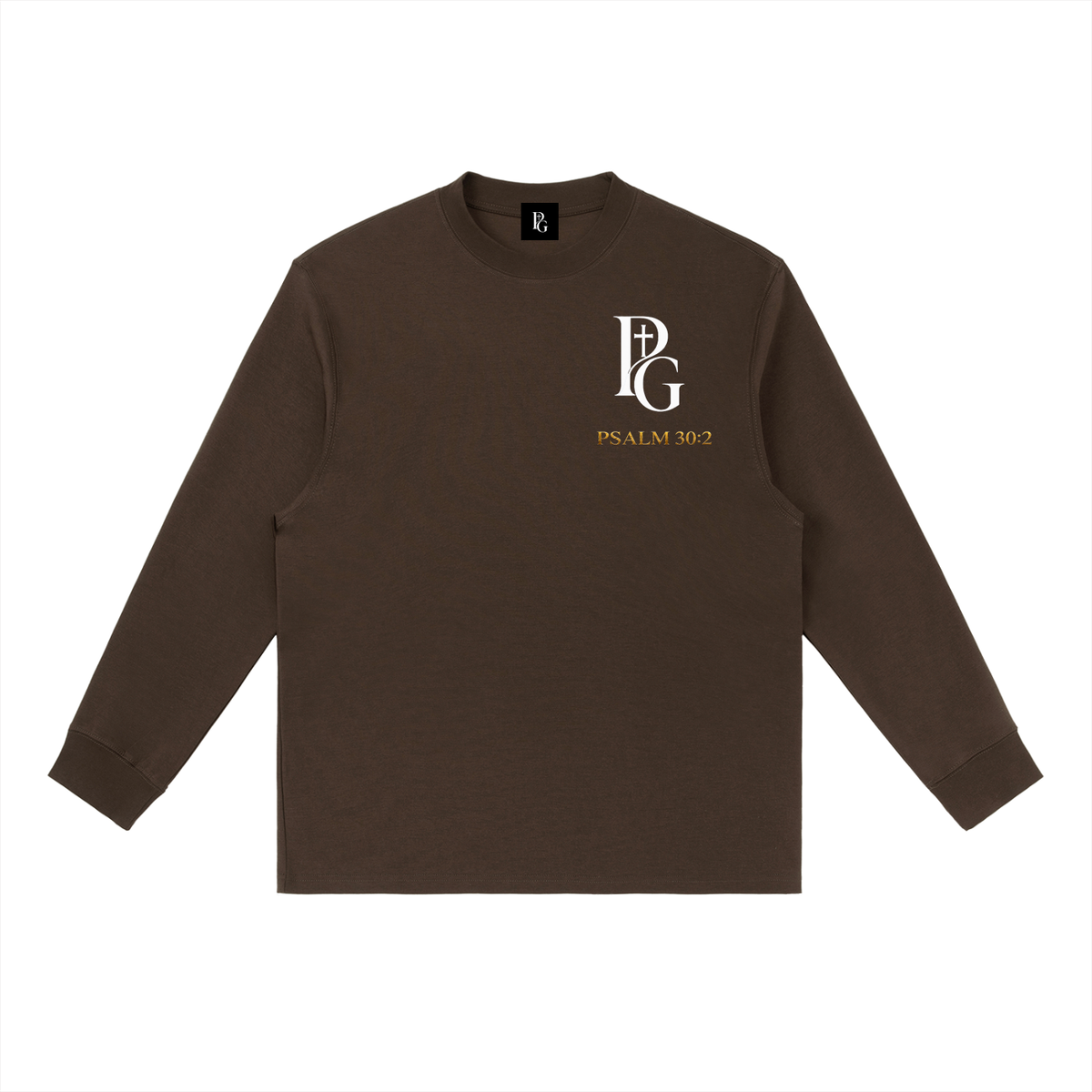 Essential Crewneck Long-Sleeve T-Shirt: Psalm 30:2