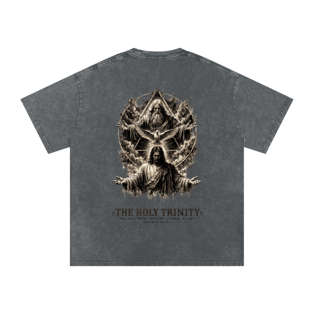 Snow Washed Oversized Cotton T-Shirt: The Holy Trinity