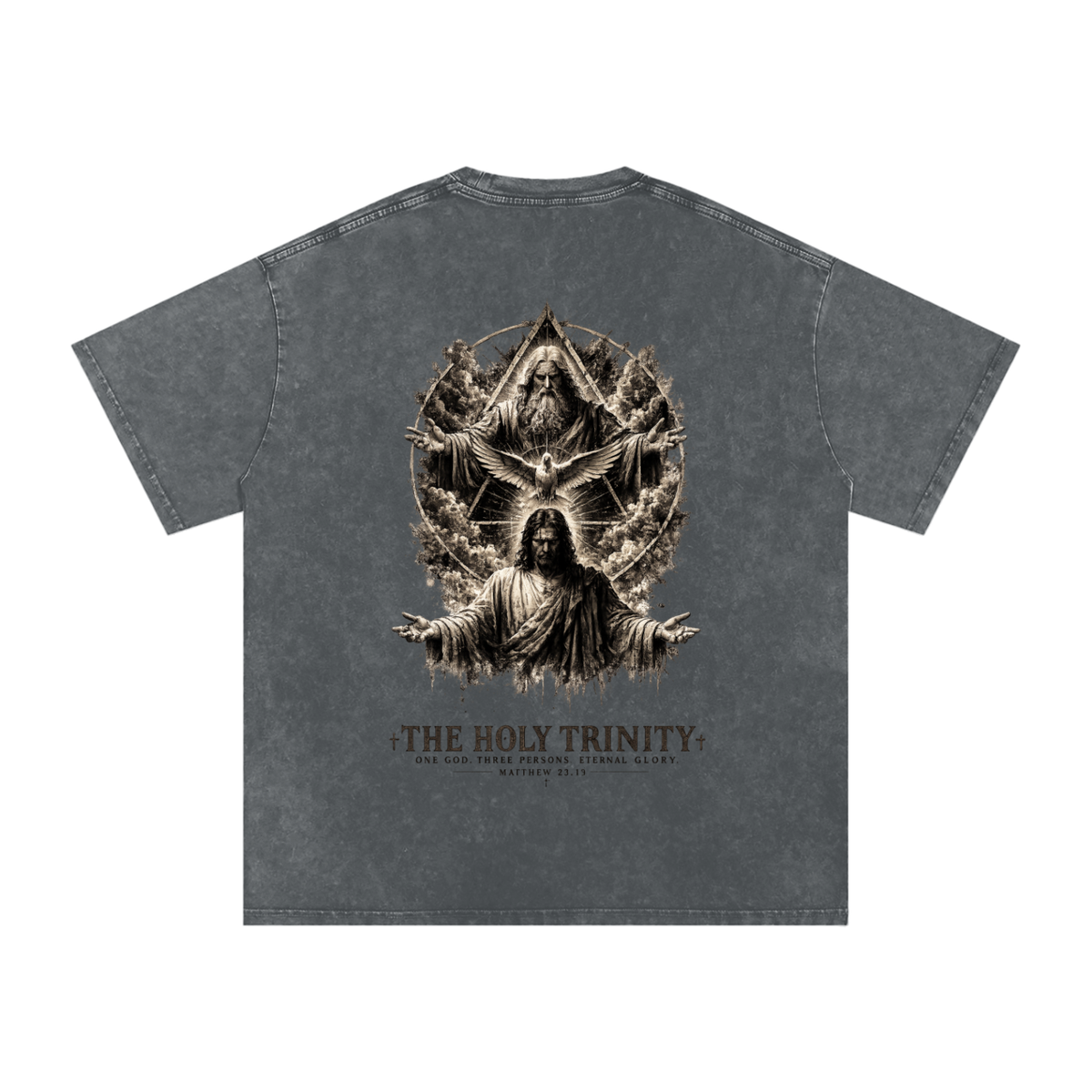 Snow Washed Oversized Cotton T-Shirt: The Holy Trinity