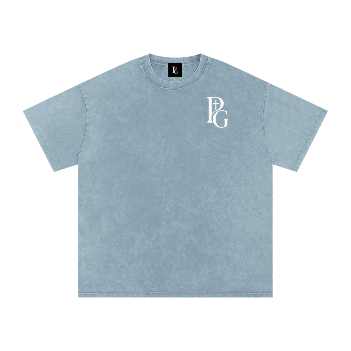 Snow Washed Oversized Cotton T-Shirt: PAPOPT