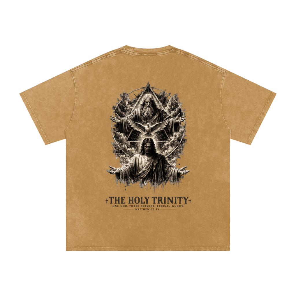 Snow Washed Oversized Cotton T-Shirt: The Holy Trinity