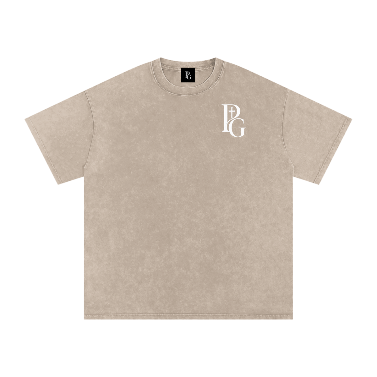 Snow Washed Oversized Cotton T-Shirt: Army Of Angels