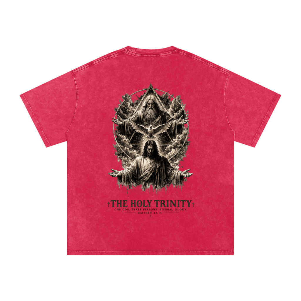 Snow Washed Oversized Cotton T-Shirt: The Holy Trinity