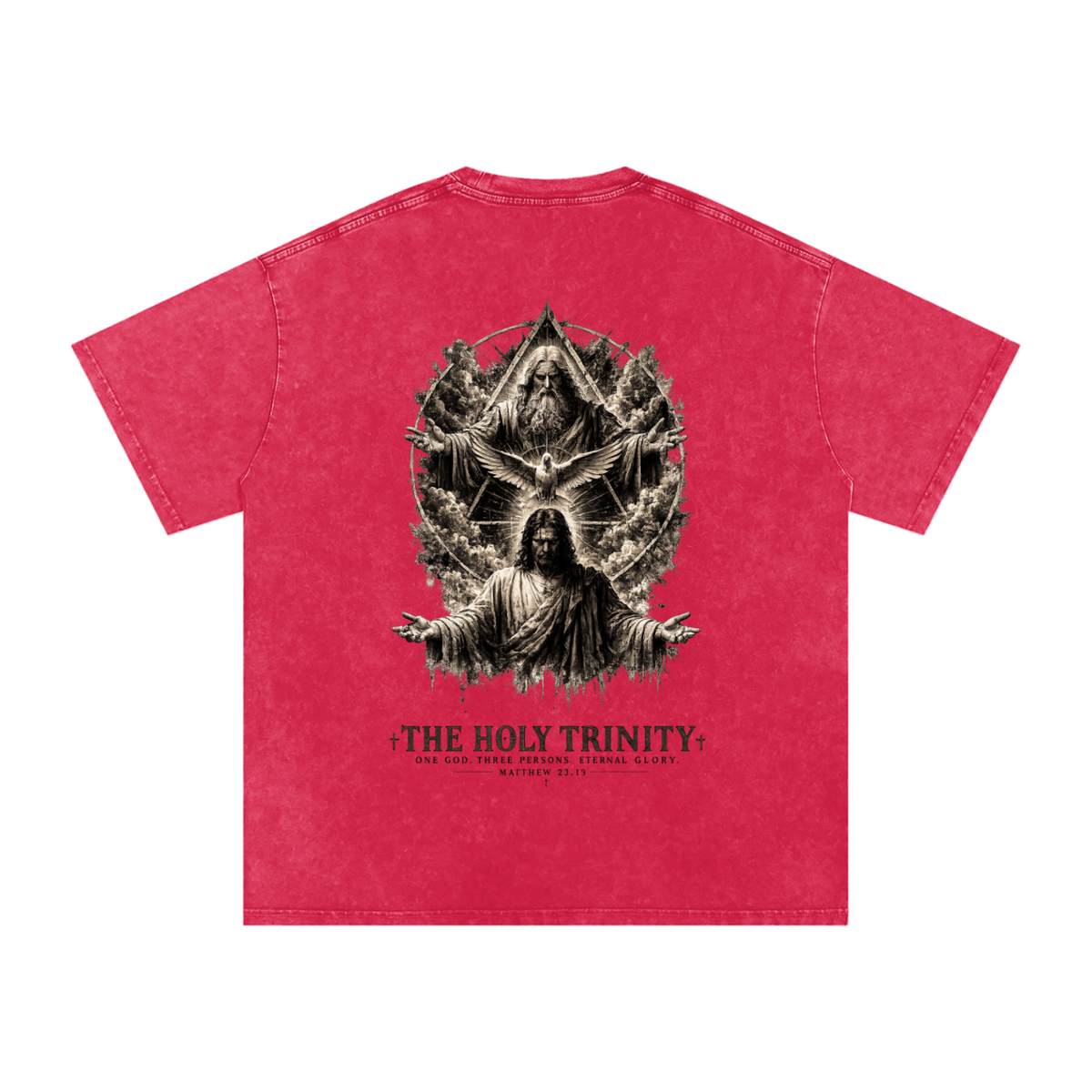 Snow Washed Oversized Cotton T-Shirt: The Holy Trinity