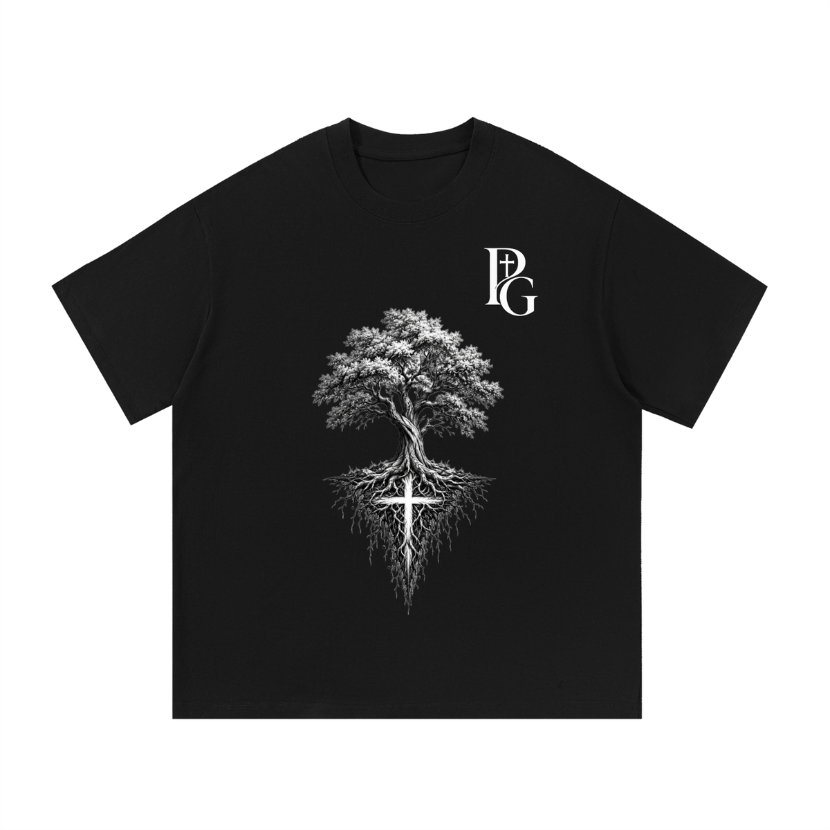 Essential Cotton T-Shirt: Deep Rooted Faith
