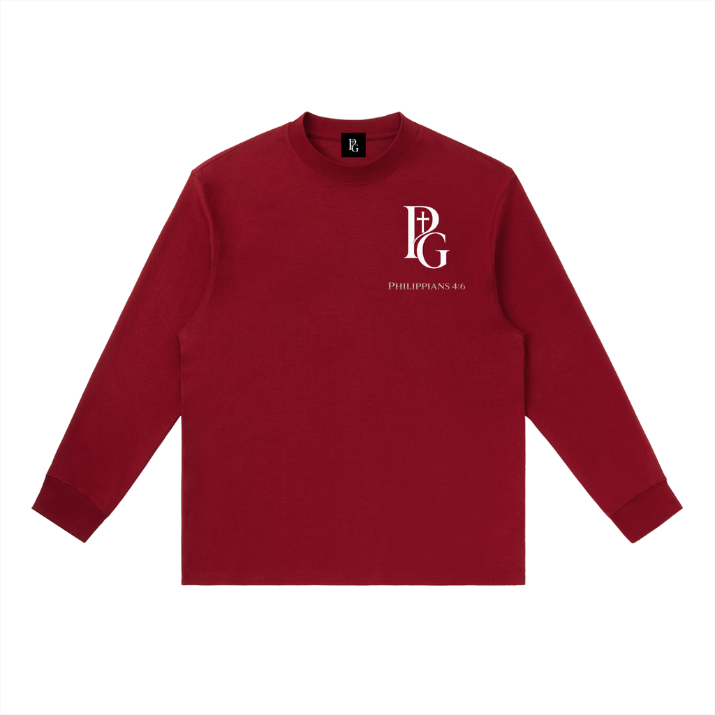 Essential Crewneck Long-Sleeve T-Shirt: Philippians 4:6