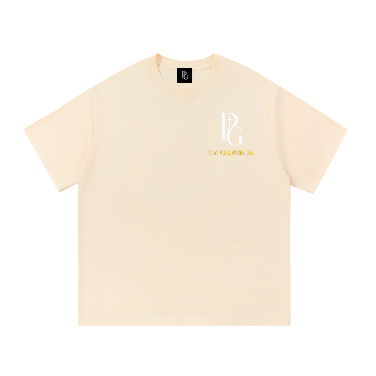 Essential Cotton T-Shirt: Pray More, Worry Less