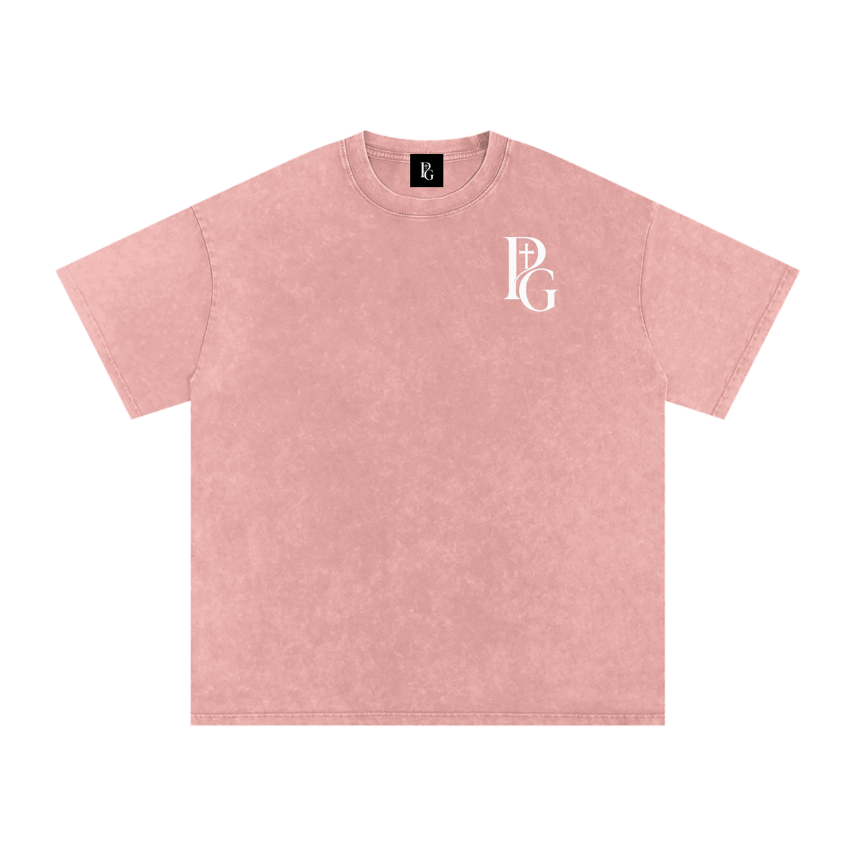 Snow Washed Oversized Cotton T-Shirt: PAPOPT