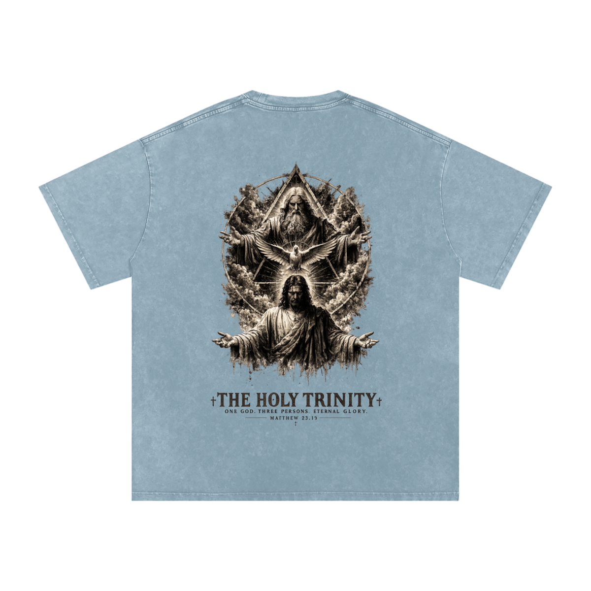 Snow Washed Oversized Cotton T-Shirt: The Holy Trinity