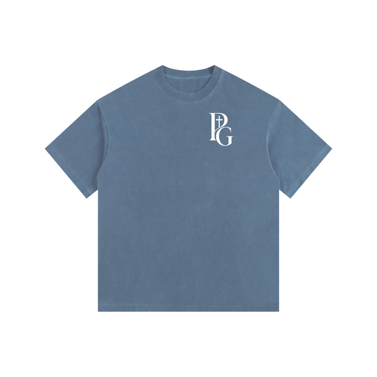 Vintage Washed Oversized Cotton T-Shirt: Archangel Michael