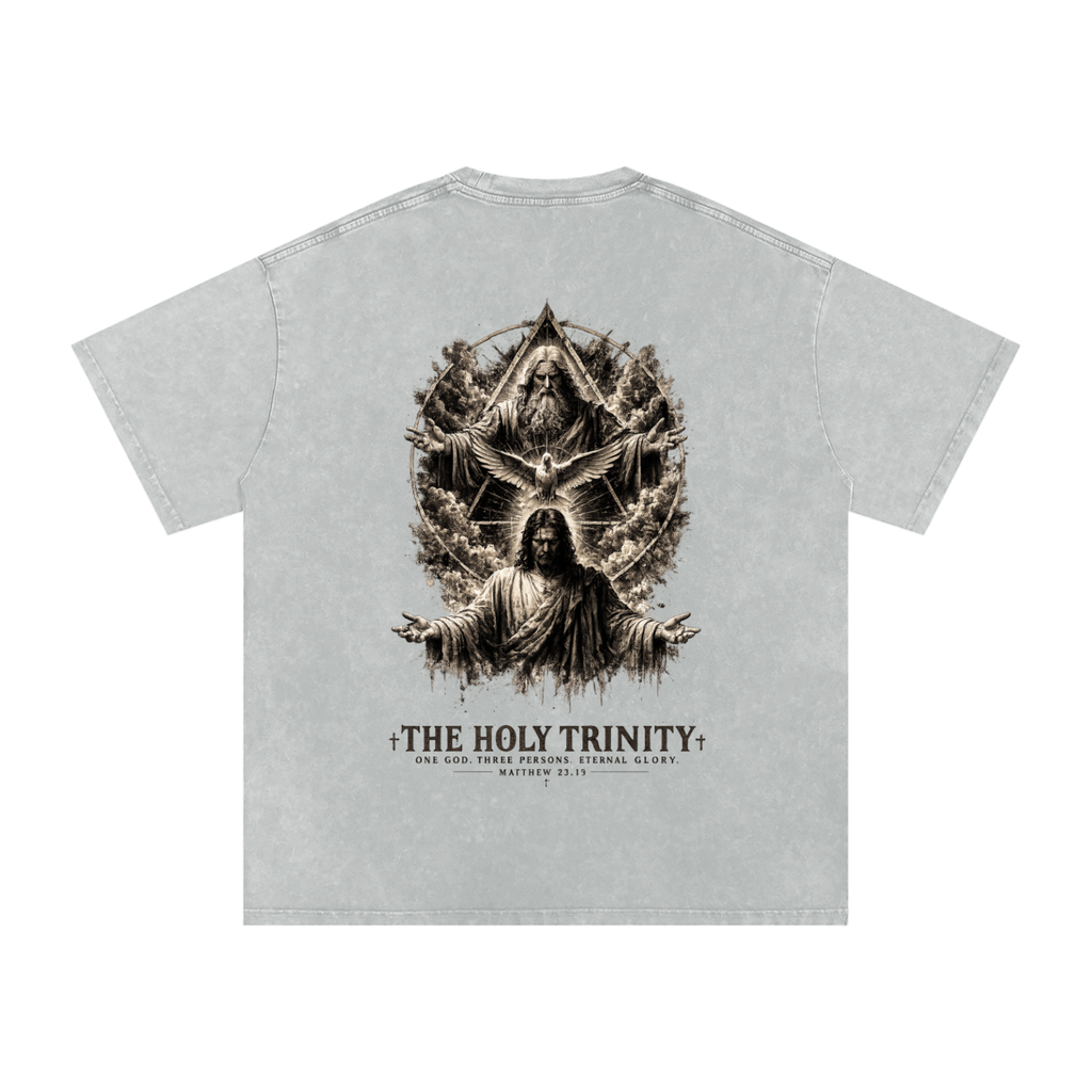 Snow Washed Oversized Cotton T-Shirt: The Holy Trinity