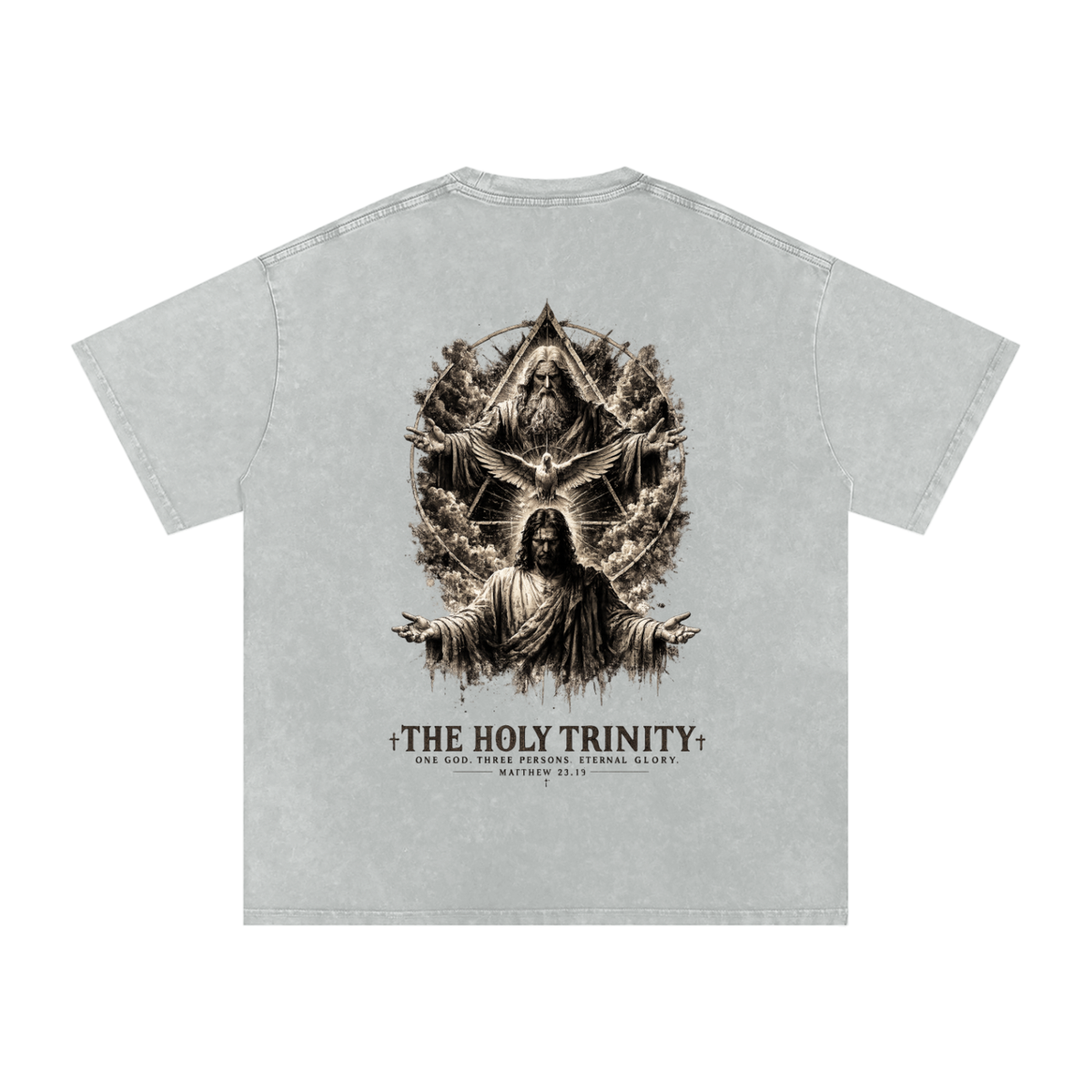 Snow Washed Oversized Cotton T-Shirt: The Holy Trinity